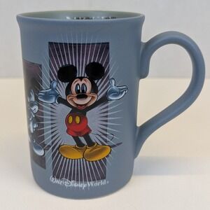 Disney Mickey Mouse Matte Gray Mug with Colorful Character Art